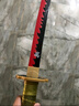古羽鬼灭之刃日轮刀周边日本竹刀木刀带鞘练习动漫男女生cosplay舞台表演装饰道具模型礼品玩具刀 继国缘一 附带黑色腰带 实拍图
