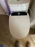湯川秀樹遥控智能马桶盖小尺寸短小款全自动翻盖冲洗加热烘干小号坐便盖板 自动翻盖灌肠款（短款47CM） 实拍图