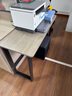 馨美凯电脑桌台式家用简易书桌办公桌简约现代工作台租房卧室学习写字桌 【单桌1.6cm厚桌面】黑架+玛尼灰 长100cm*宽40cm*高74cm 实拍图