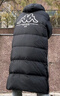 卡帕（Kappa）背靠背羽绒服外套女款2025新款冬季男士长款保暖防寒服K0EZ2YY09D 黑色-990 S 实拍图
