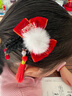 新玥新年发饰儿童假发辫子小女孩中国风蝴蝶发夹女童古风过年汉服头饰 实拍图