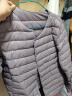 雅鹿羽绒服女轻薄短上衣2024秋冬季新款女士轻便外穿内胆保暖羽绒外套 暗紫色 XL 【推荐115-125斤】 实拍图