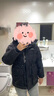 波司登（BOSIDENG）【反季】冬季极寒羽绒服鹅绒女款中长款连帽新国标商场同款外套 【店长推荐】迷彩黑9813 L 170/92A 体重约130-150斤 实拍图