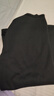 双面螺纹磨绒半高领长袖t恤女士内搭打底衫新款秋冬保暖百搭上衣 黑色 XL 【建议115-130斤】 实拍图