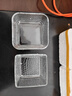 北欧ins风玻璃碗水果沙拉碗家用吃饭小碗辅食碗果盘 方形碗260ml2个 实拍图