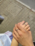 周百福【1000+门店】银花棠情侣戒指一对男女求婚对戒生日送女友礼物 实拍图