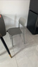 塑料椅子家用加厚北欧餐厅靠背椅餐桌商用餐椅现代简约舒适凳子 加厚款烟灰色 4把装 实拍图