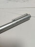 得力S99旋转中性笔金属笔杆签字笔碳素水笔学生刻字笔姓名广告礼物企业雕刻签名笔高颜值定制logo 【DL-S99金属银】金属笔杆 实拍图