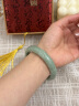 可辰【520情人节礼物】玉手镯浅绿飘花贵州翠玉镯子旺夫手镯送女友 实拍图