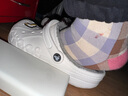 CROCS卡骆驰秋冬新品暖棉洞洞鞋男女秋冬款贝雅暖棉拖鞋|205969 白/浅灰-11H(建议买大一码) 40 (250mm) 实拍图