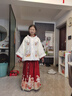 罗蒙汉服女童拜年服冬款明制汉服过年衣服马面裙演出服 米白色套装160 实拍图