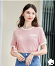 百图betu女装夏新款T恤法式小香风温柔甜美圆领短袖T恤女2305T24 粉红 S 实拍图