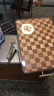 好管家棋盘格相思木菜板抗菌防霉家用不锈钢双面案板实木砧板45*32*2.6 实拍图
