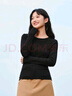 森马（Semir）长袖T恤女吸湿发热抗菌紧身内搭2024圆领抓绒套头衫109724101007 实拍图