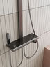 东鹏（DONGPENG）淋浴花洒套装枪灰色智能恒温数显花洒全套氛围灯增压沐浴花洒套装 【463H枪灰色方管】恒温防烫  【智能数显四档出水】 实拍图