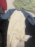 棉芹婴儿连体衣服纯棉秋冬季棉服加厚长袖保暖宝宝三层夹棉新生儿冬装 蓝色小狮子【2件装】（保暖款） 90码(建议12-15个月23-25斤) 实拍图