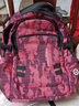 伊努博初中生护脊书包中学生大学生大容量男生旅行双肩包高中减负背包新 迷彩红-17寸+胸扣 实拍图