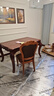 艾米河 欧式实木餐桌椅组合美式橡木雕花长餐桌大桌子吃饭桌子1.4/1.6米 1.4米餐桌+4把皮拉扣餐椅 实拍图