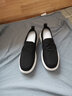 热风2025年秋季新款男士时尚休闲鞋一脚套厚底圆头百搭日常布鞋男 01黑色 42 偏大半码 实拍图