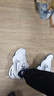 耐克（NIKE）官方 舰店男鞋 25秋新款缓震运动鞋厚底增高休闲鞋透气跑步老爹鞋 白&银/全掌气垫【主推】偏小 39 码（内长245mm） 实拍图
