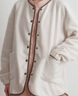 无印良品（MUJI）女式抓绒开衫 女士睡衣上衣可外穿外套 单件家居服秋冬长袖女装 象牙色 XL（165/92A） 实拍图