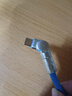 能适Type-C数据线120W快充6A充电线适用华为vivo小米oppo荣耀安卓手机充电器tpyec加粗100W超级闪充 120W可旋转【天空蓝】一条装 1M 实拍图