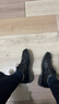 卡帝乐鳄鱼（CARTELO）牛皮正装休闲男士低帮系带皮鞋男冬季保暖男式棉鞋1511黑色加棉41 实拍图
