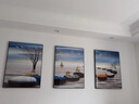 恋之屋 客厅装饰画沙发背景墙画现代简约三联画客厅画客厅挂画大气轻奢 A款 50*70/平面晶瓷/ 黑框 实拍图