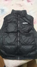 雅鹿羽绒马甲男女童秋冬季新款潮流洋气纯色加厚面包服外穿背心 黑色 140 实拍图