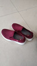 足力健老人鞋一脚蹬散步鞋艾草健康妈妈鞋休闲鞋冬季女鞋 1616Z酒红40 实拍图