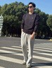 鸿星尔克卫衣男春季休闲套头衫长袖打底衫加绒加厚运动圆领上衣男无帽衣服 实拍图