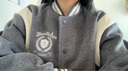 森马（Semir）外套女刺绣拼接撞色宽松夹克2024冬季仿毛呢棒球服109724108004 实拍图