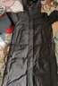 京东京造羽绒服女长款过膝冬季加长加厚东北极寒外套青光黑 XL 实拍图