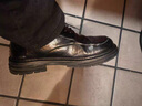 特磊锡青年男士大码正装商务宽头真皮透气英伦软皮厚底增高结婚休闲皮鞋 黑色 【脚型宽的按运动鞋尺码拍】 42 (260mm) 【=运动鞋43，脚宽就按运动鞋尺码拍】 实拍图