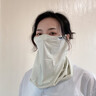 万宝绿防晒面罩男女款防紫外线冰丝全脸防护遮阳口罩护颈一体遮脖子透气 云炭黑（无痕冰感-遮颧骨）男款 成人均码 晒单实拍图