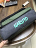 得力笔袋男童大容量简约文具盒火影忍者联名日系帆布多层文具袋男孩子小学生初中生高中笔盒多功能手提 卡卡西绿色(特大容量) 实拍图