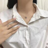 纪梵哲轻奢永恒之心项链女士吊坠手链520情人节生日礼物送女朋友老婆 项链【刻字拍】 实拍图