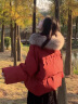 雅黛丝薇连衣裙新年战袍红色棉服外套女冬季2025新款韩系高级感两件套装裙 红色棉服 M （棉服110-125斤） 实拍图