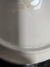 富彩陶瓷盘子菜盘家用欧式金边可微波简约时尚陶瓷加厚圆形餐盘碟组合套装 琉璃饭盘4个 8英寸 实拍图