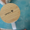特美刻（TOMIC）创意马克杯大容量牛奶杯带盖陶瓷杯子情侣水杯居家办公室咖啡杯 白色520ML 实拍图