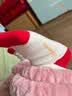 全棉时代儿童袜子红品婴儿地板袜宝宝学步袜秋冬新生儿中筒袜男女童红色袜 实拍图