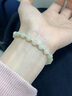老凤祥步步生莲银手链女士和田玉手串首饰结婚纪念日礼物送女友老婆生日 足银步步生莲手串-和田玉 实拍图