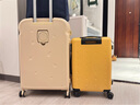 海澜之家（HLA）高颜值行李箱大容量拉杆箱女旅行箱包密码箱 吐司芝士26英寸 实拍图
