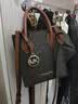MICHAEL KORS【秋尚新】mk女包 mercer系列小号迷你琴谱包风琴包托礼物送 老花款 棕色拼色 实拍图