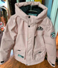 雪中飞【蓄热】儿童羽绒服冬男女中大童中长款工装羽绒服藕粉140cm 实拍图