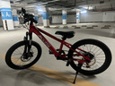 喜德盛青少年自行车童车中国风20/22寸铝架碟刹变速6-10男女孩山地车 20寸金属红/镭射银-内走线 实拍图
