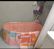 西哈泳士成人泡澡桶大人可折叠家用双人鸳鸯浴缸全身沐浴婴儿游泳桶洗澡盆 粉1.2米【5层夹棉板材】入门礼 实拍图