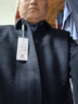 恒源祥100%羊毛冬季男款毛呢大衣男 男士中长款风衣可卸鹅绒内胆外套 藏青【可拆鹅绒内胆】 5XL (200) 【建议200-215斤】 实拍图
