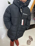 皮尔卡丹（pierre cardin）儿童羽绒棉服2025新款中长款中大童男孩棉袄宝宝冬季加厚洋气外套 黑色 140 实拍图