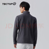 探拓（TECTOP）户外抓绒衣男立领打底衫女加厚保暖卫衣冲锋衣内胆保暖衣服 男款深灰 M 实拍图